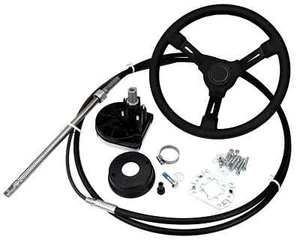 Boat Steering Kit 15ft Cable, T67 Ultraflex Helm, V32 Wheel upto 55hp - Picture 1 of 5