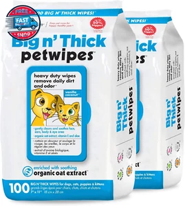 Pet Wipes for Dogs and Cats, 200 Wipes - Large Pet Wipes for Dogs and Ca - Picture 1 of 12