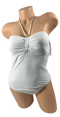 Polo Ralph Lauren Chaps 泳装白色连体裤 6 码全新带标签 — 第 1/4 张图片