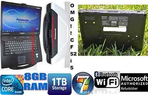 Panasonic Toughbook CF-52. Intel Core i5 - M520 @ 2.40GHz. 6GB. 1TB. DVDRW. - Picture 1 of 5