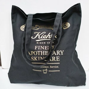 Kiehl's Black Canvas Makeup Tote Bag / Should Bag, Large Size, Brand New! - Picture 1 of 6