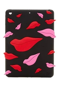 NIB $98 DIANE von FURSTENBERG iPAD AIR Case 3D Lips Black Pink Red - Picture 1 of 12