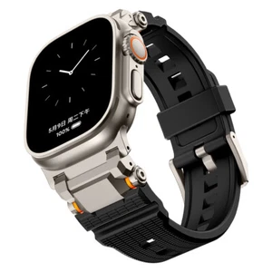 LSR Wytrzymały pasek do Apple Watch Ultra/10/9 Silikonowy pasek sportowy Metalowe złącze - Zdjęcie 1 z 42