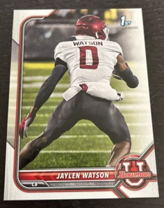 2021-22 Bowman University - #76 - Jaylen Watson - Washington State / Kansas City - Picture 1 of 2