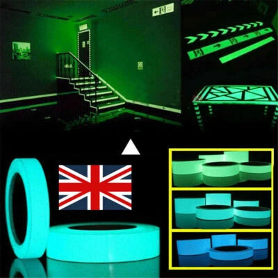 Waterproof Luminous Tape Self-adhesive Glow in Dark Safety Stage Decor 1cm x 5m - Image 1 of 4