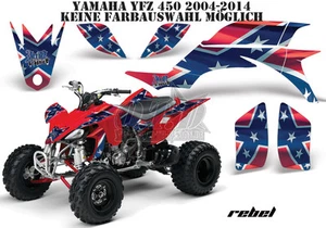 KIT GRÁFICO DE DECORACIÓN DE CARRERAS AMR ATV YAMAHA YFZ 450 04-14, YFZ 450R REBEL B - Imagen 1 de 2