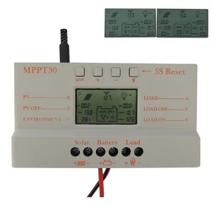 30A MPPT Solar Panel Regulator Battery Charger Controller 12V/24V With LCD USB - Picture 1 of 8