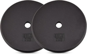 Placa de peso de hierro fundido Yes4All estándar de 1" - Ideal para centro de resistencia de 1 pulgada - Imagen 1 de 6
