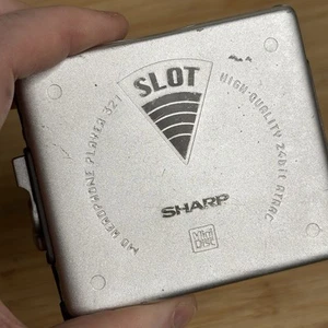 Sharp MD-SS321-S MD Mini Disc Silver Japan Import Portable Player - READ - Picture 1 of 8