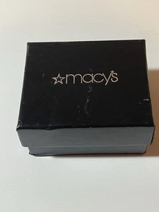 Macys black earring box - Picture 1 of 3