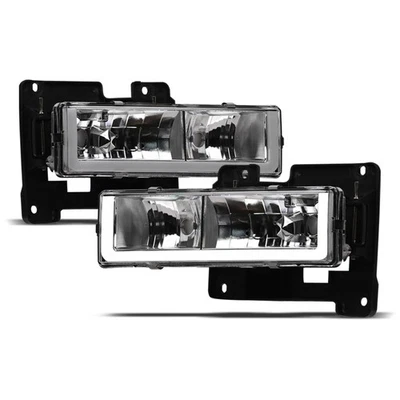 Topline For 1988-2000 Chevy C10 C/K Silverado LED Strip Bar Headlights - Chrome Foto 1 de 4