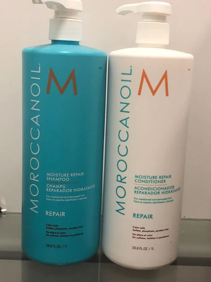 Moroccanoil Moisture Repair Shampoo & Conditioner - 1 Liter Duo / 33.8 oz - Image 1 of 1