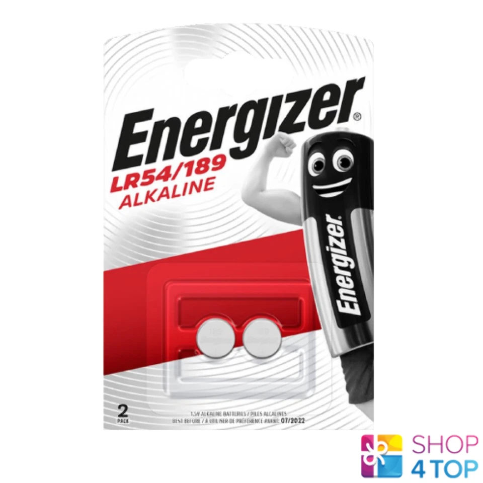 2 Energizer Alkaline LR54 189 Batteries 1.5V G10 AG10 New - Image 1 of 1