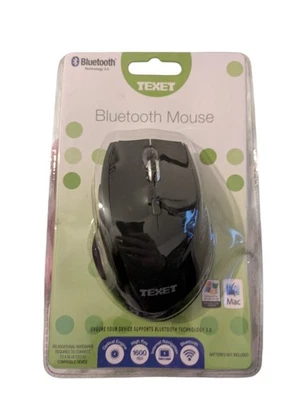 Texet Wireless Mouse + Adapter 4 Button Use with Windows/Mac/Vista 2.4 Ghz - Image 1 of 3