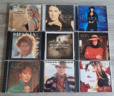 Country CD Lot of 10 – Women of Country – Shania, Carrie, Reba, Tanya, Kellie - Imagem 1 de 4