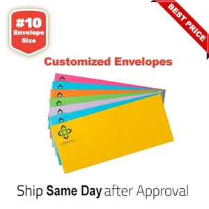 Custom 10 Color Peel & Seal envelopes - Picture 1 of 25
