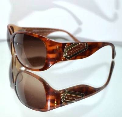 HERMOSAS Gafas de sol Coach "Madeline" Claras Carey/Logo Plateado S498 Foto 1 de 4