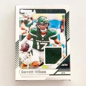 2024 Donruss Threads Garrett Wilson Jersey Relic Card Jets WR Panini NFL - Picture 1 of 2