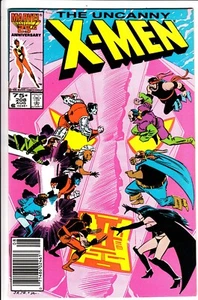 UNCANNY X-MEN #208 (Marvel 1986): NIMROD II / HELLFIRE CLUB! -- FN- - Picture 1 of 2