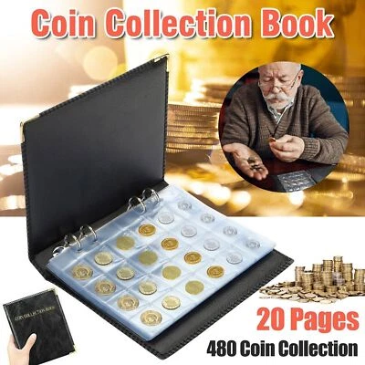 MARKENLOS 480 Tlg Münzenalbum Münzalbum Für 2-Euro Münzen Alben Münzblätter Ordner Alben A