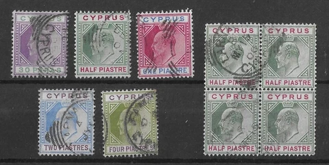 Cyprus 1902 EDVII Selection Used Cat60 (9v) Cover