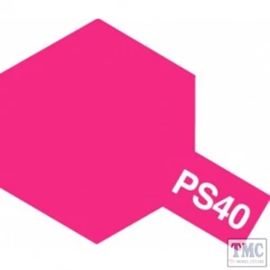 86040 Tamiya PS-40 Translucent Pink Polycarbonate Spray - Picture 1 of 1