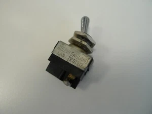 Bulgin Switch SM 259 PD Lab Tested 3A 250VAC Chrome Toggle SPST - Picture 1 of 19