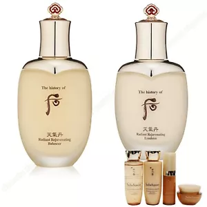 The History of Whoo Cheongidan Radiant Balancer+Emulsion+Sulwhasoo Ginseng 4Kits - Picture 1 of 13