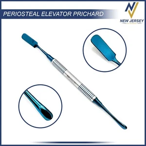 Dental Periosteal Elevator Prichard Blue Titanium Coated Double Ended German Gr - Picture 1 of 2