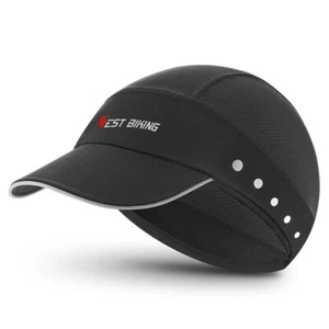 WEST BIKING Verano Ciclismo Gorra Bicicleta Casco Sombrero UV Ala de Sol Deportes Sombrero Negro - Imagen 1 de 16