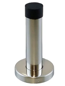 Trio Hart Door Stop With Base 100mm - 4 Pack, Model # R12-8100DSC, Satin Chrome - Picture 1 of 5