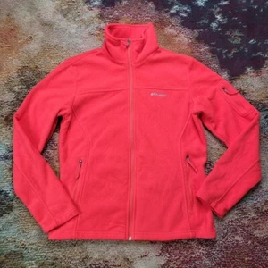 Columbia Fast Trek II Zip Fleece Sweater Jacket Womens Medium Orange Lightweight - Picture 1 of 5