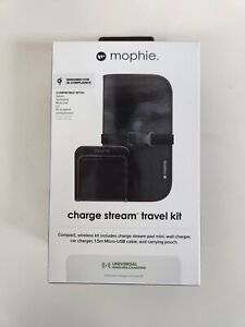 NEW mophie Charge Stream Travel Kit 5W Qi Certified Wireless Charging Pad