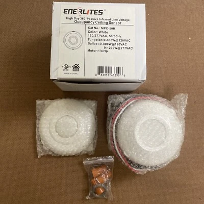New ENERLITES MPC-50H High Bay 360 Passive Infrared Line Voltage Ceiling Sensor! - Image 1 of 4