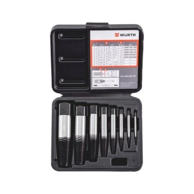 Estrattori Conici per Viti M3-M45 Set 8pz Professionali - WÜRTH 0695684727 - Immagine 1 di 4