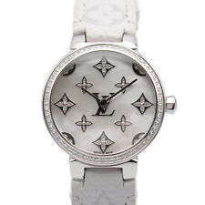 Reloj de pulsera LOUIS VUITTON Tambour con bisel de diamantes delgado QA109...