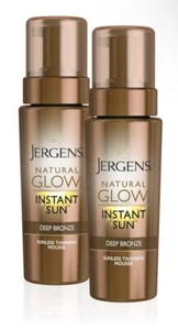 2er-Pack Jergens Natural Glow Tanner Mousse tiefer Hautton 6 Oz. - Bild 1 von 3