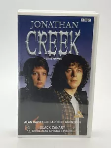 RARE Jonathan Creek VHS Black Canary Christmas Special Episode BBC Free Ship! - Imagen 1 de 5