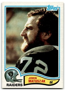 1982 Topps John Matuszak Oakland Raiders #195