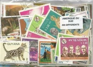 Lot de 300 timbres d'Amerique du sud - Picture 1 of 1