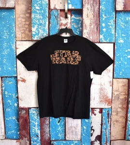 Women's Star Wars Basic Logo Cheetah Print Fill Tee 2XLARGE Black NEW - Picture 1 of 10