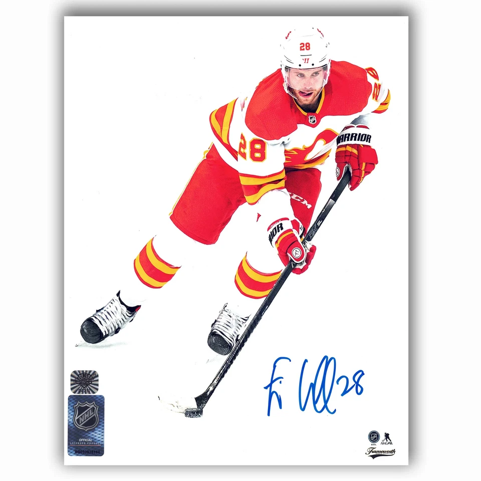 Foto autografiada de 8x10 de Elias Lindholm Calgary Flames Foto 1 de 1