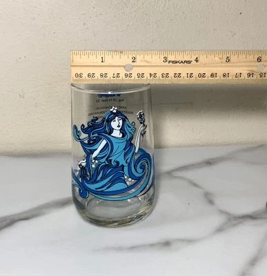 1976 Arby's Virgo zodiac drinking glass, psychedelic art , made in USA, perfect  - Image 1 of 4