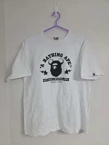 BAPE A Bathing Ape Tee Vaulted White XL - Picture 1 of 6