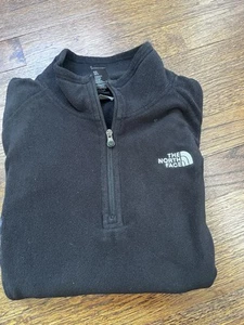 The North Face Damen Small Schwarz Fleece 1/4 Zip Pullover Übergangsjacke - Bild 1 von 10