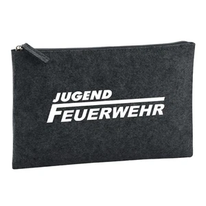 Kulturbeutel Jugend Feuerwehr Schriftzug Geschenkidee Jugend Feuerwehr Geschenk - Bild 1 von 7