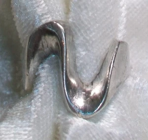 Vintage Taxco 925 Sterling Silber gewellter Zickzack Modernist Ring 9,5 Mexiko TL-66 - Bild 1 von 11