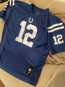 Indianapolis Colts 12 Andrew Luck football Jersey Size XL Youth NFL - Picture 1 of 9