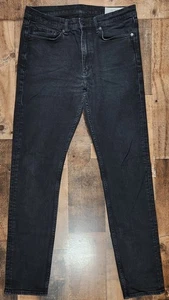 Rag & Bone Jeans Mens 32x32 Black Denim Fit 2 Slim Skinny - Picture 1 of 19