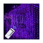 MAGGIFT 304 LED Curtain String Lights, 9.8 x 9.8 ft, 8 Modes Plug in Hallowee...